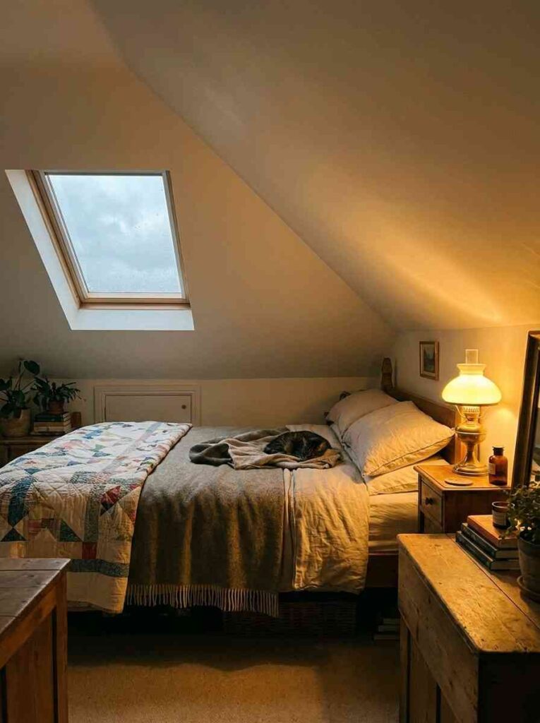 22 Bedroom Decorating Ideas 2026 Attic bedroom under sloped