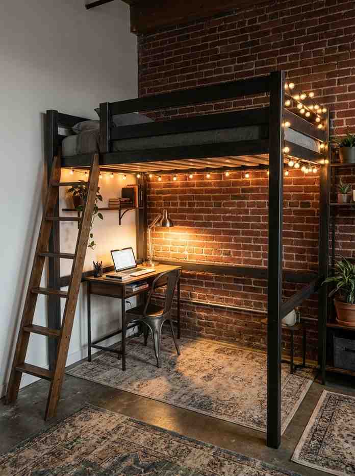 21 Small Bedroom Ideas 2026 Small loft bedroom ideas for adults with desk underneath