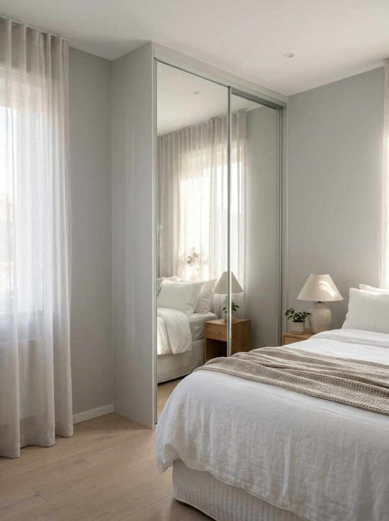 21 Small Bedroom Ideas 2026 Mirrored sliding wardrobe doors, small bedroom ideas with wardrobes