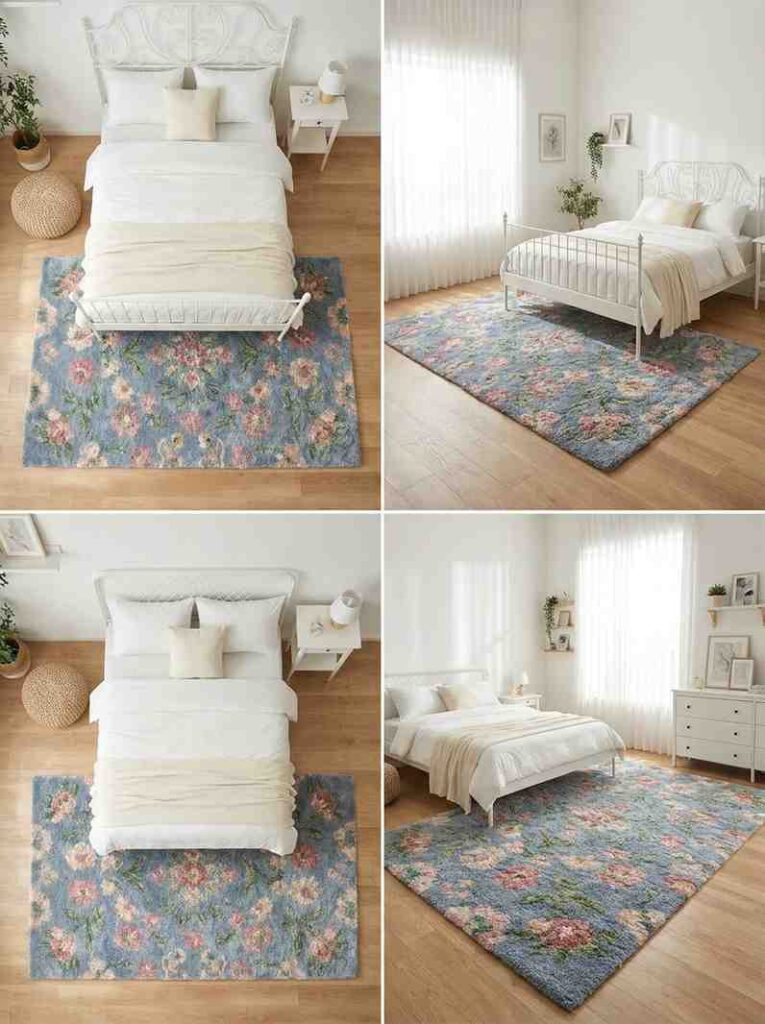 Floral rug in girls bedroom 202606271402