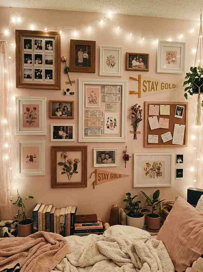 Gallery wall teen girls bedroom 202606271402