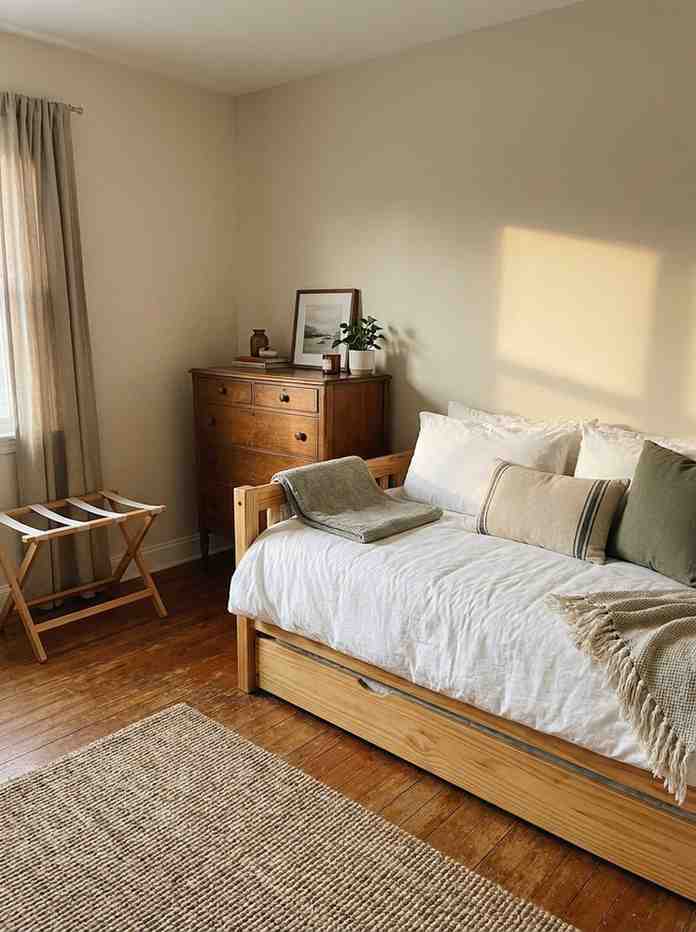 21 Small Bedroom Ideas 2026 Small guest bedroom ideas on a budget with daybed and dresser
