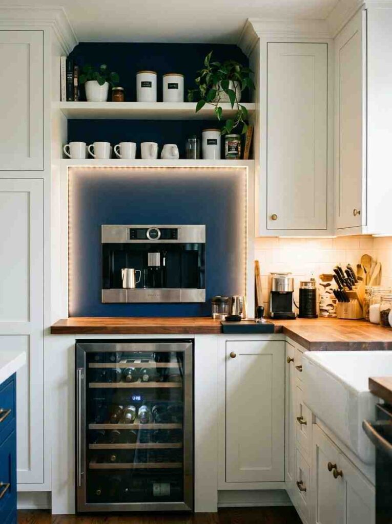 beverage station luxury kitchen ideas SW Naval alcove
