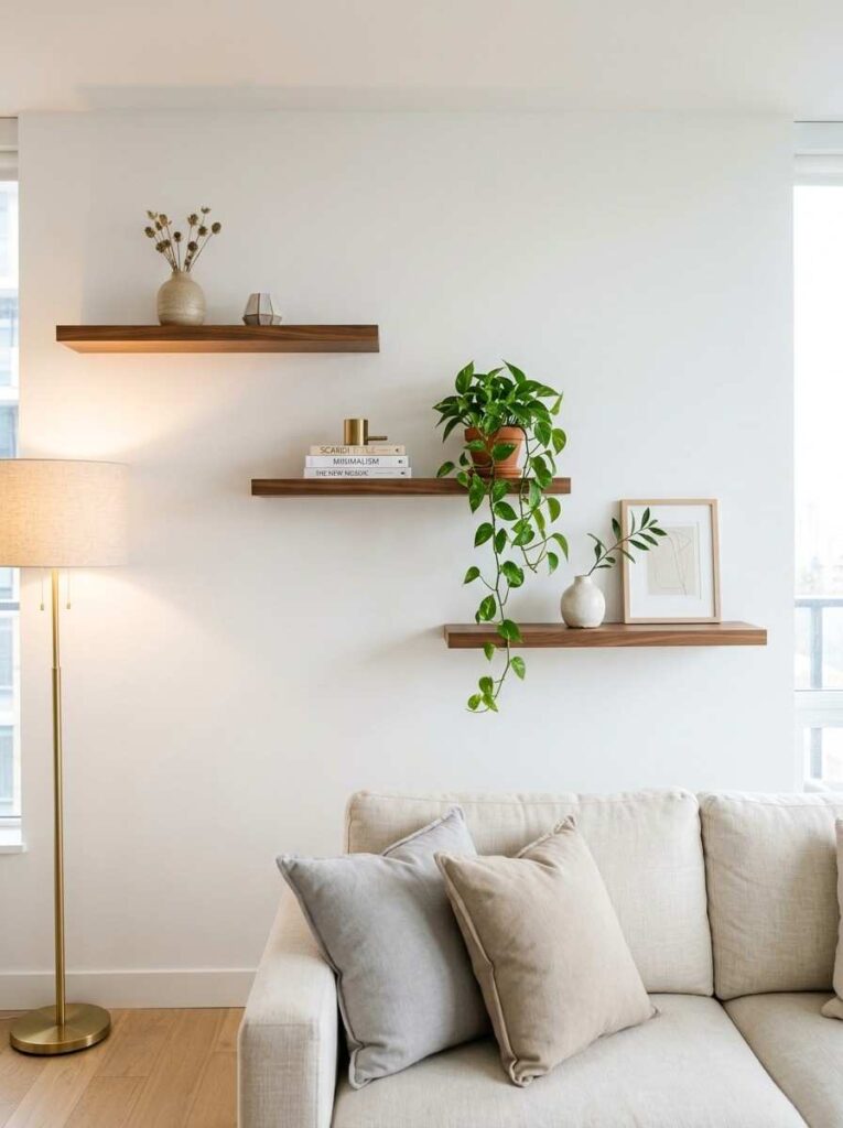 Living room wall with floating 202606281742