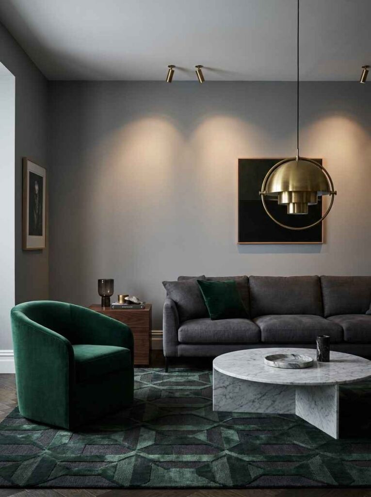 Living room with sofa armchair 202606242322