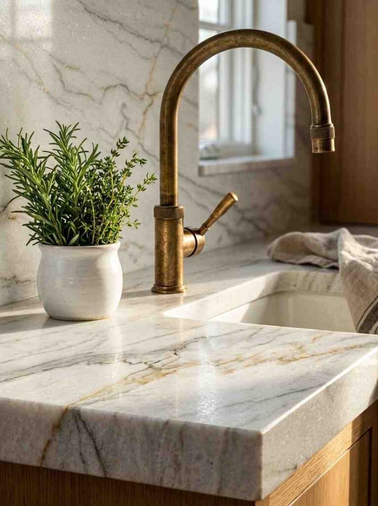 Kitchen Design Ideas 2026 Stunning luxury kitchen countertop close-up
