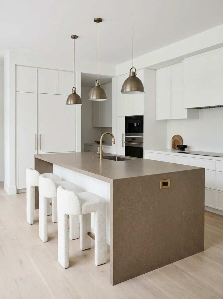 sage green lower cabinets minimalist kitchen ideas 2026
