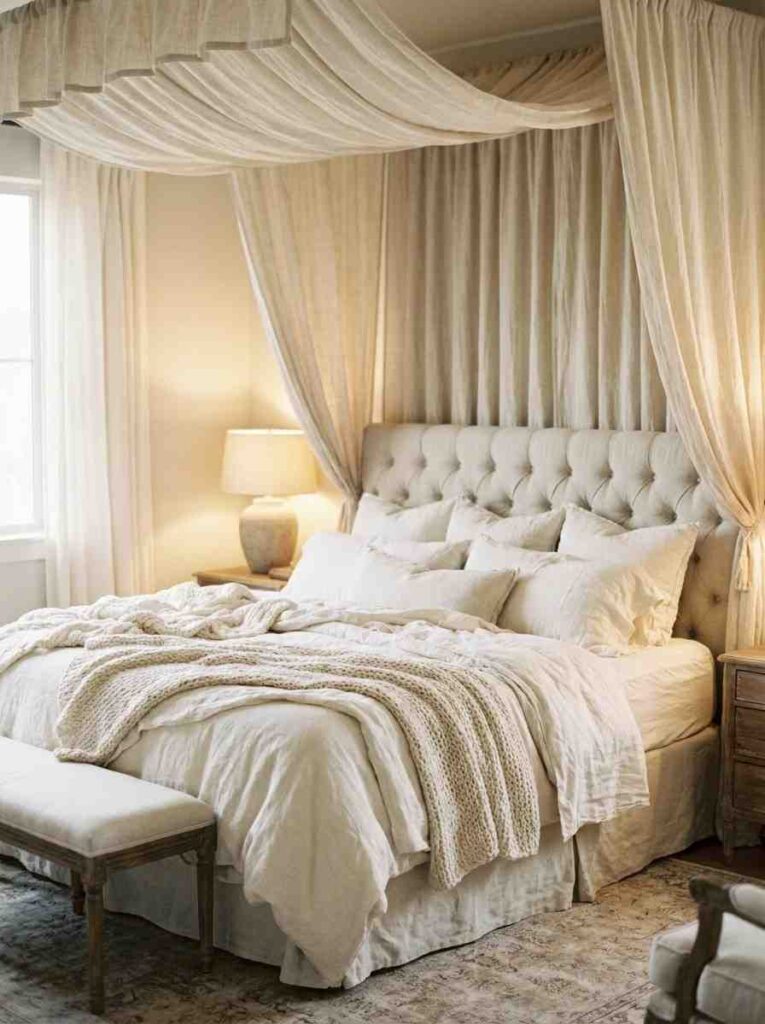22 Bedroom Decorating Ideas 2026 Image showing bedroom trending curtain ideas for 2026-27