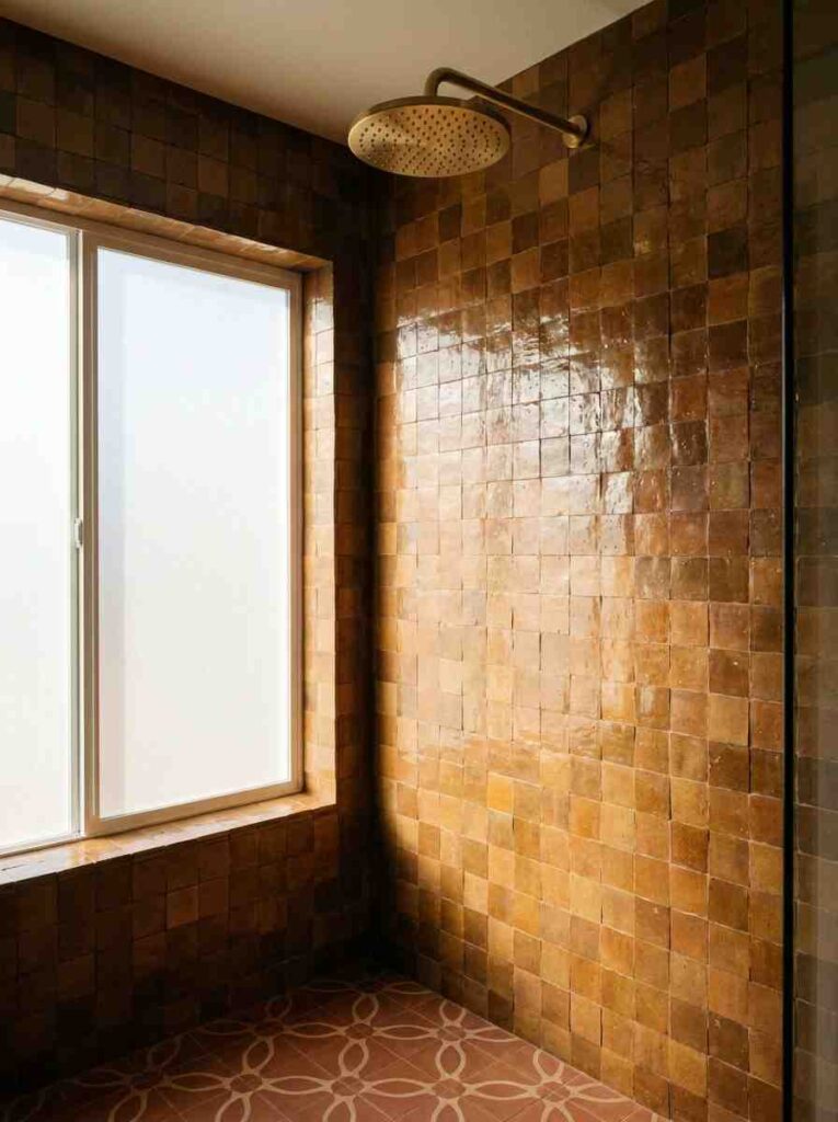 20 Bathroom Ideas 2026 Zellige Tile Shower Wall