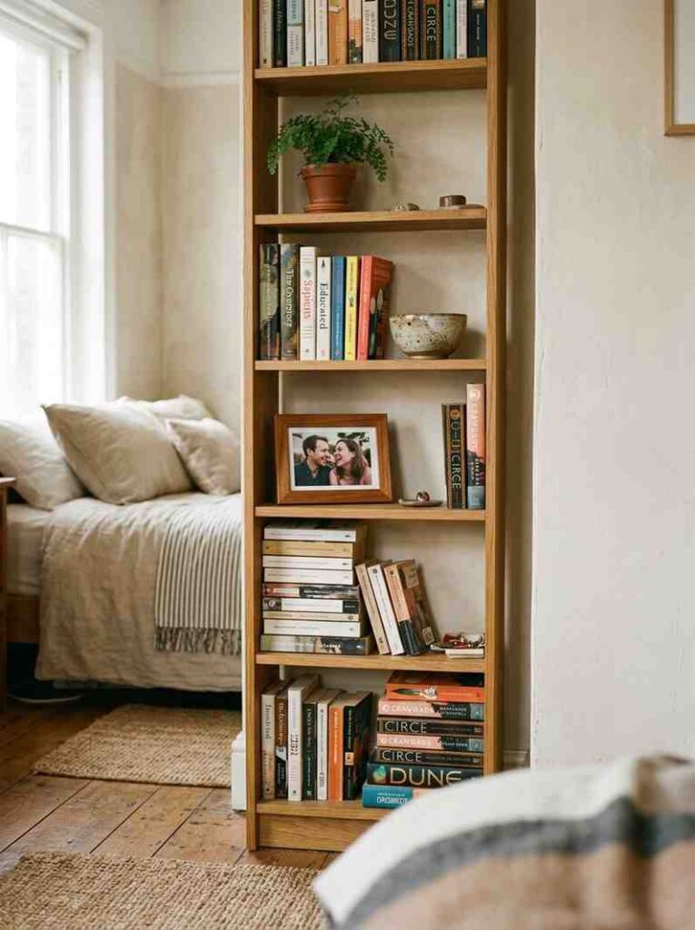 Bookshelf with books and bowl 202607051907 1