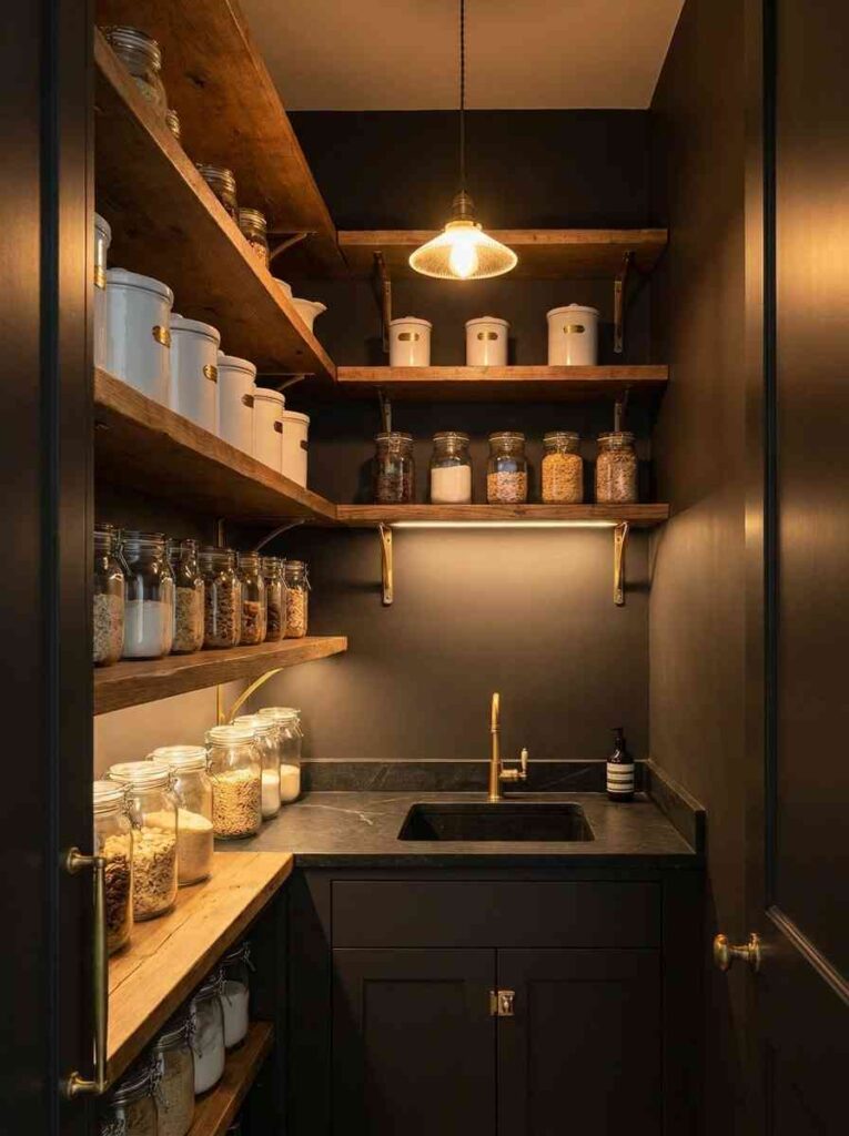 Butler pantry dark walls open 202607101816