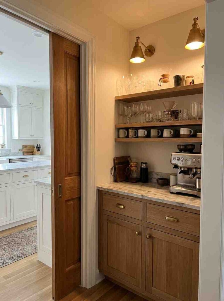 Butler pantry with warm wood 202607041751
