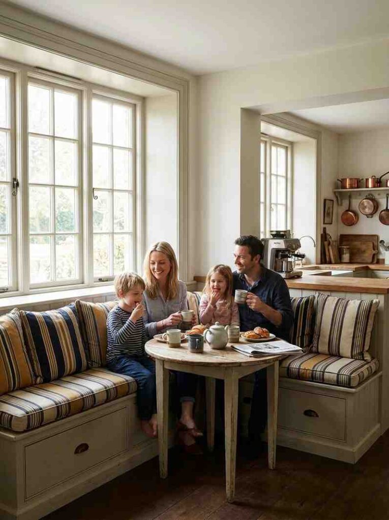 Cozy banquette seating nook window 202607052145