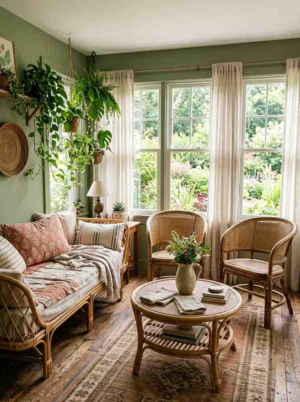 Cozy eclectic sunroom interior p 202607221649