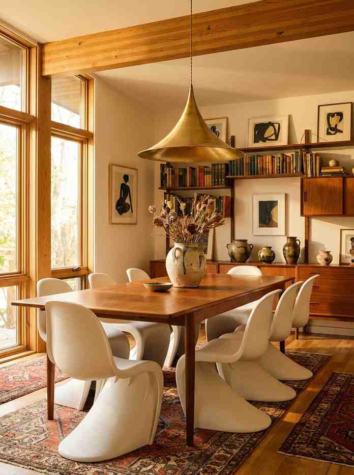 Eclectic dining room midcentury 202607090057