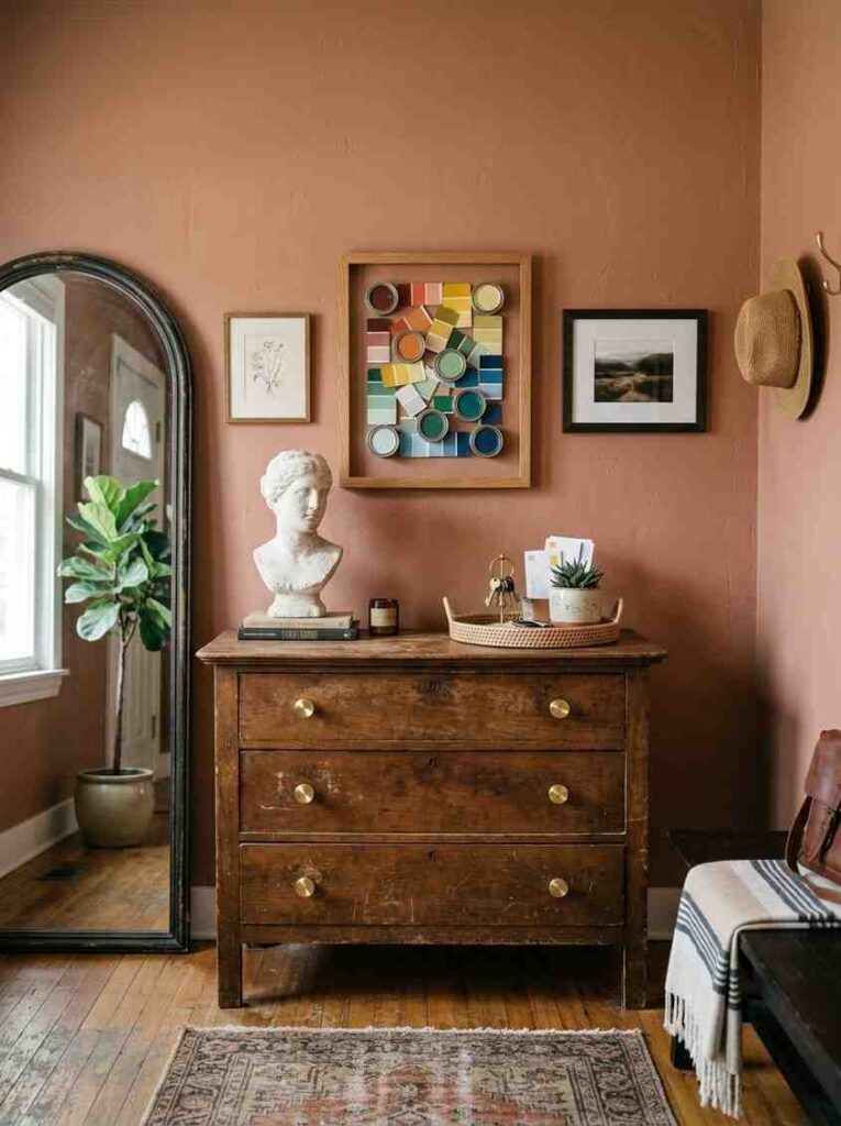 Eclectic entryway with vintage d 202607221649