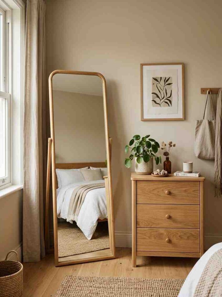Guest bedroom corner styled phot 202607022332