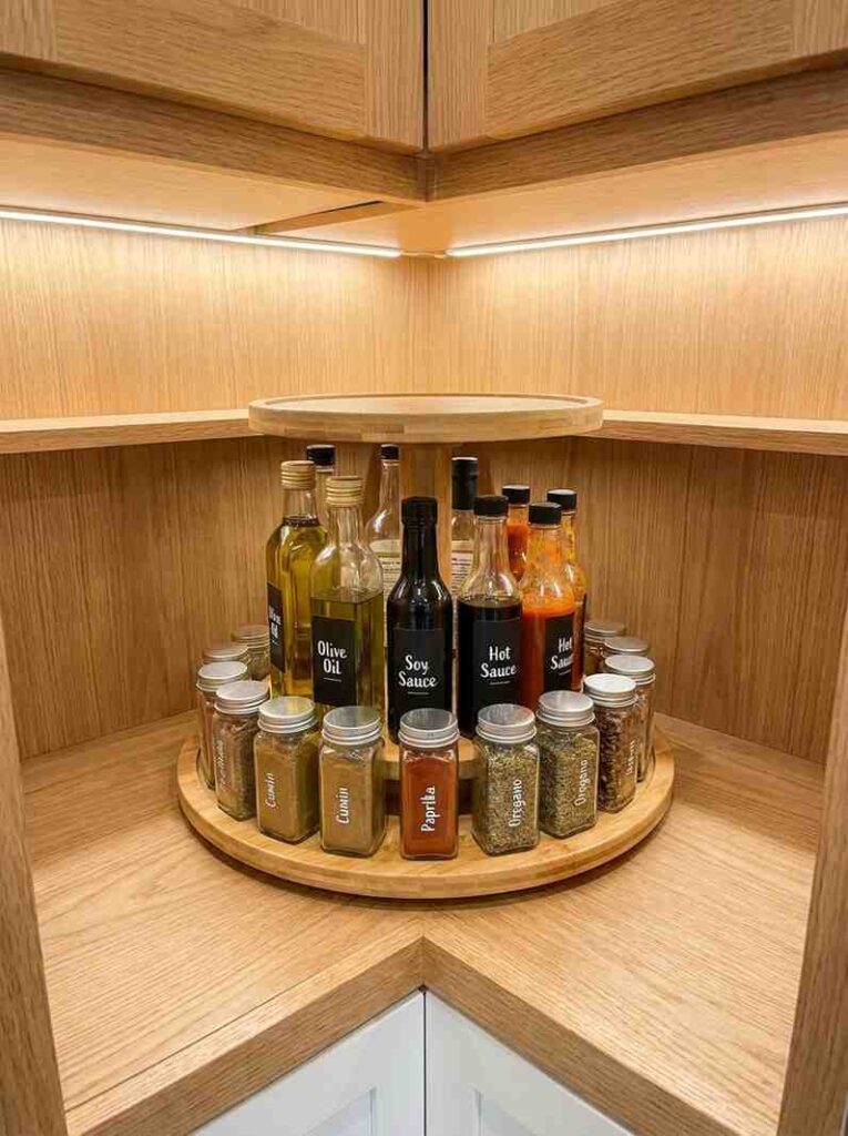 Kitchen cabinet with lazy Susan 202607101816