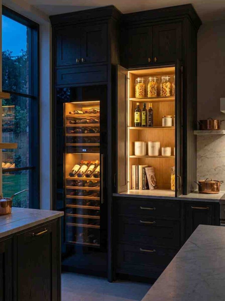 Kitchen corner with wine fridge 202607121554