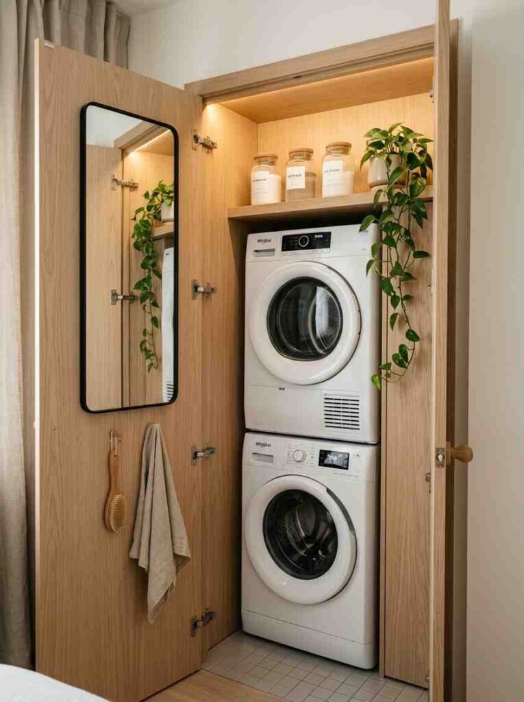 Laundry closet with washer dryer 202607162305