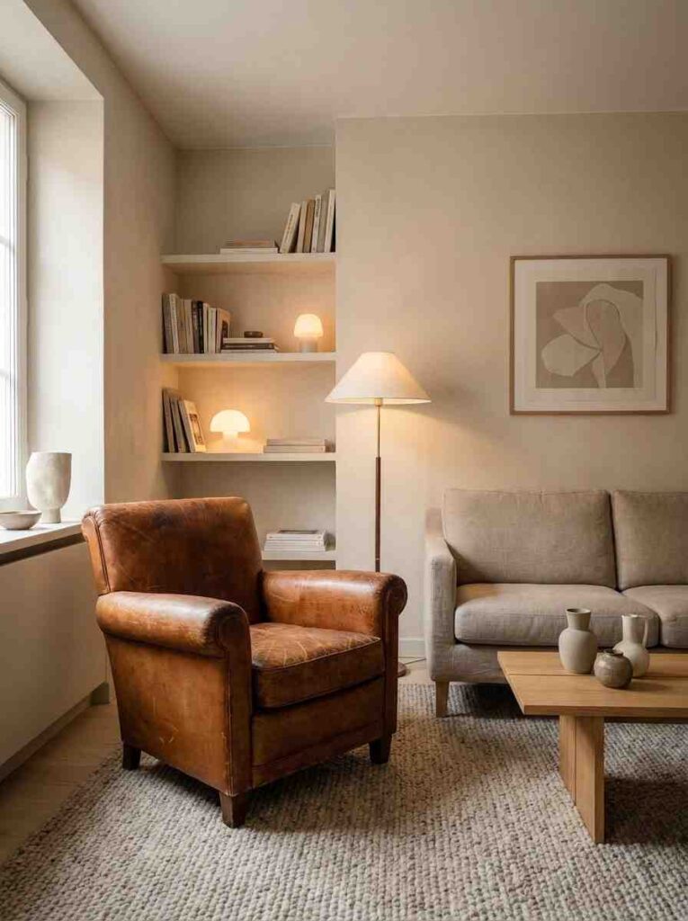 Living room with leather armchair 202607032235 2