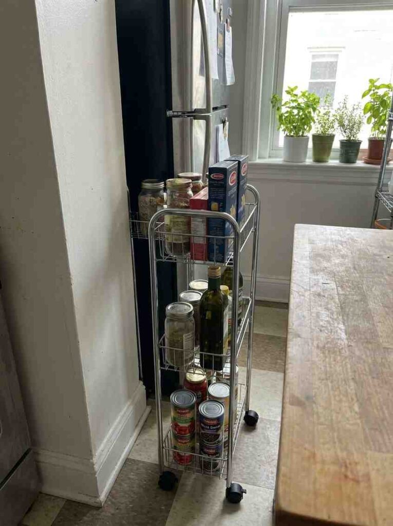 Metal rolling cart kitchen 202607101816