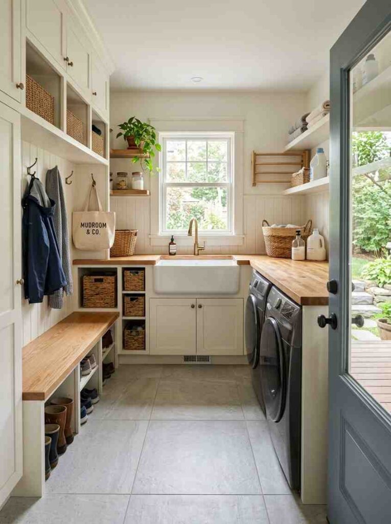 Mudroom laundry entryway interio 202607162305
