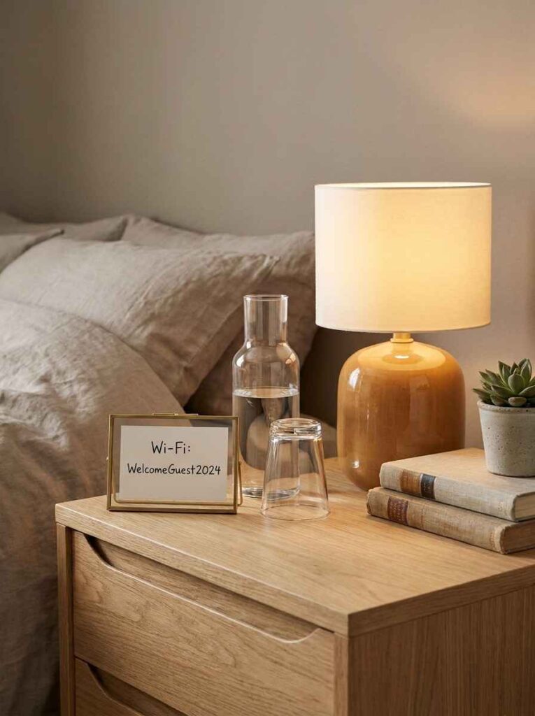 Nightstand with Wi Fi card 202607022322