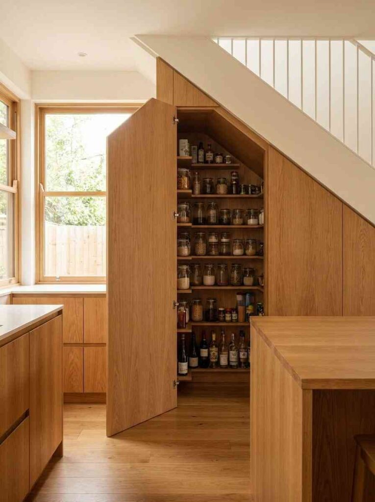 Open kitchen with hidden pantry 202607121554