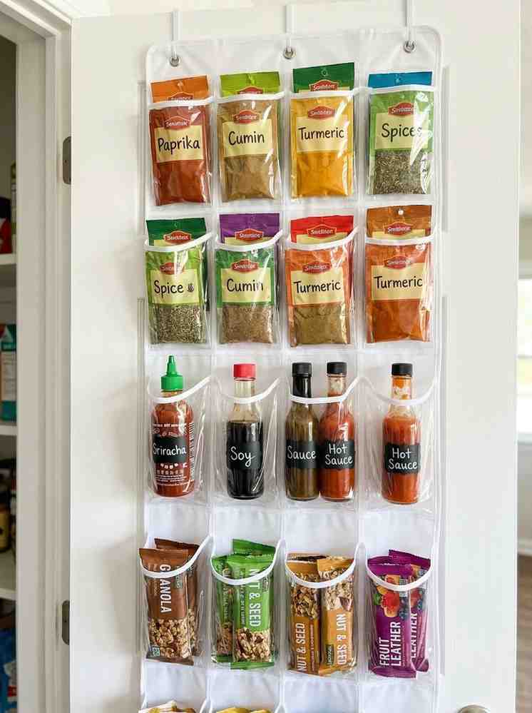 Pantry door organizer with spices 202607091956