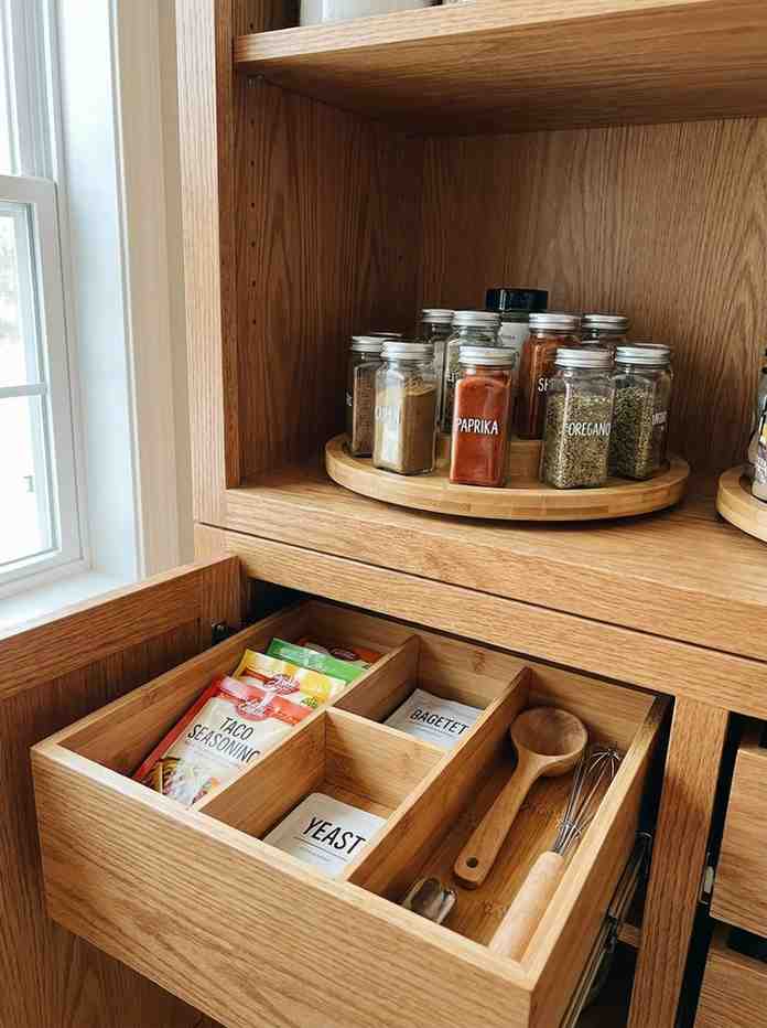 Pantry shelf with lazy Susan 202607091956