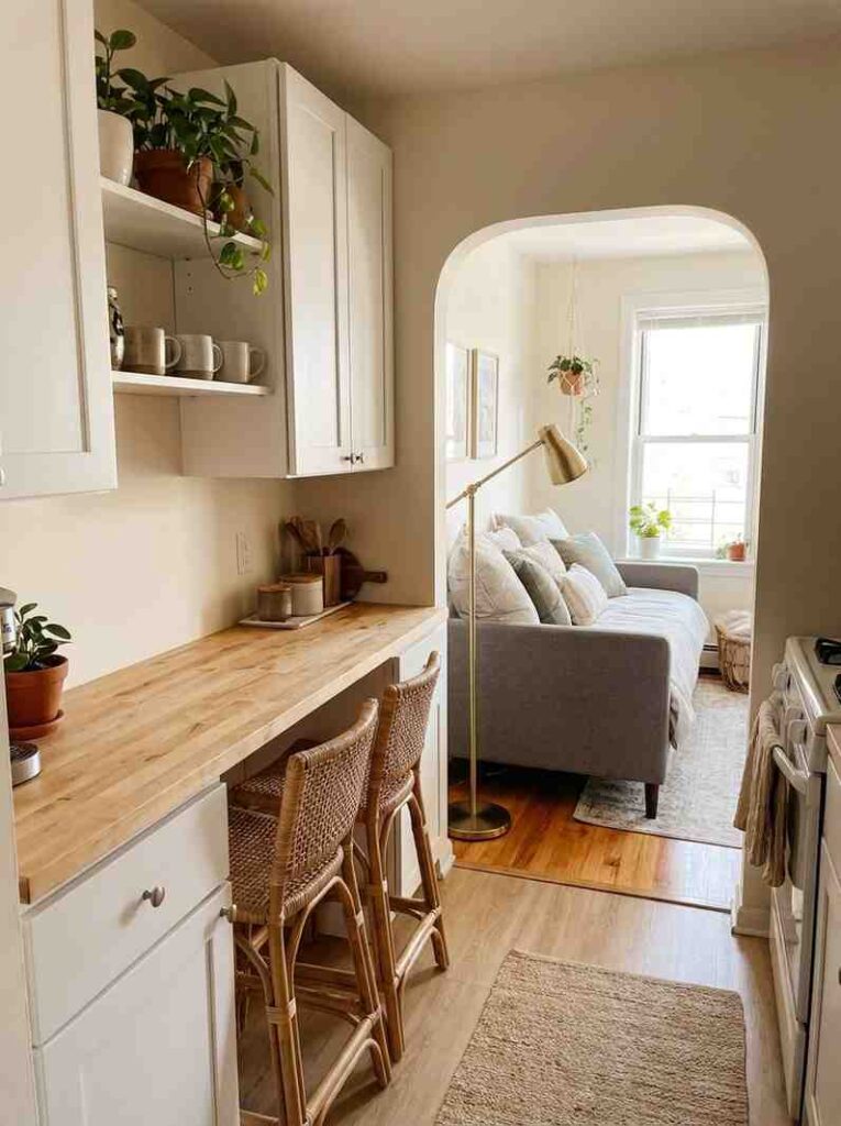 Small kitchen with peninsula cou 202607052113