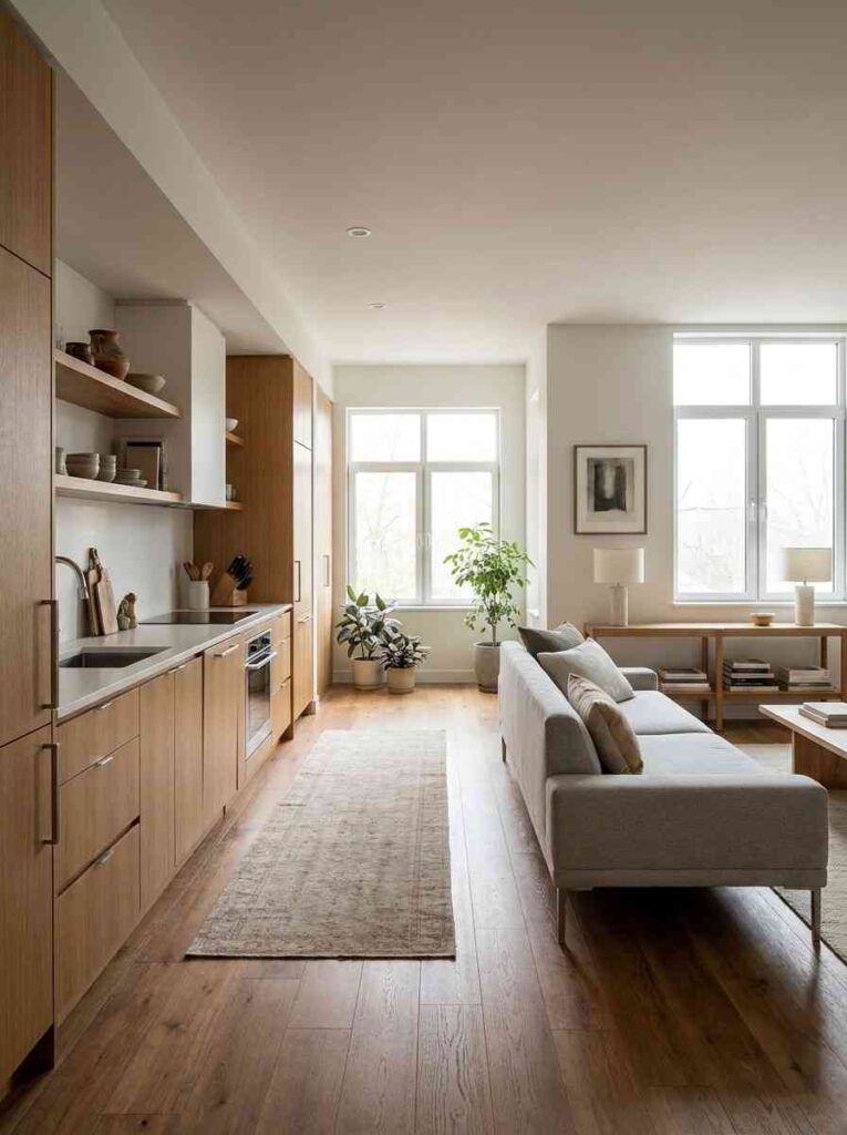 Townhouse kitchen living room in 202607052113