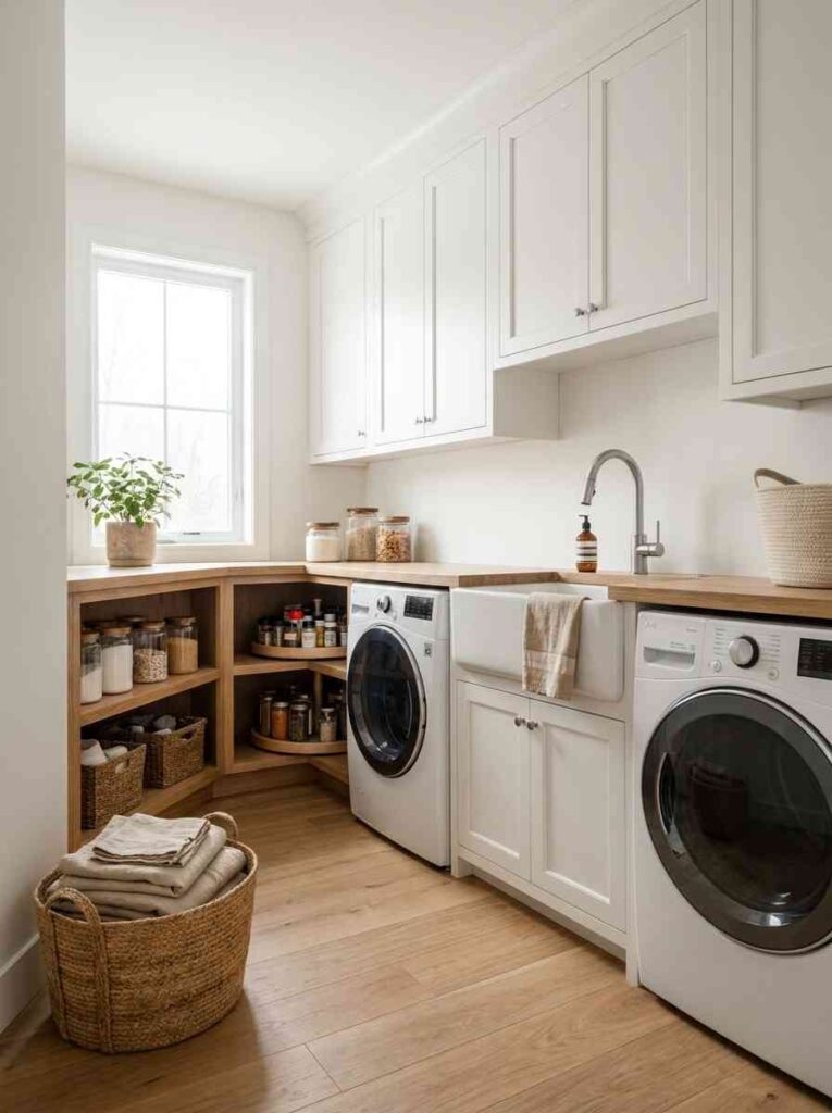Walk in pantry laundry room combo 202607131339