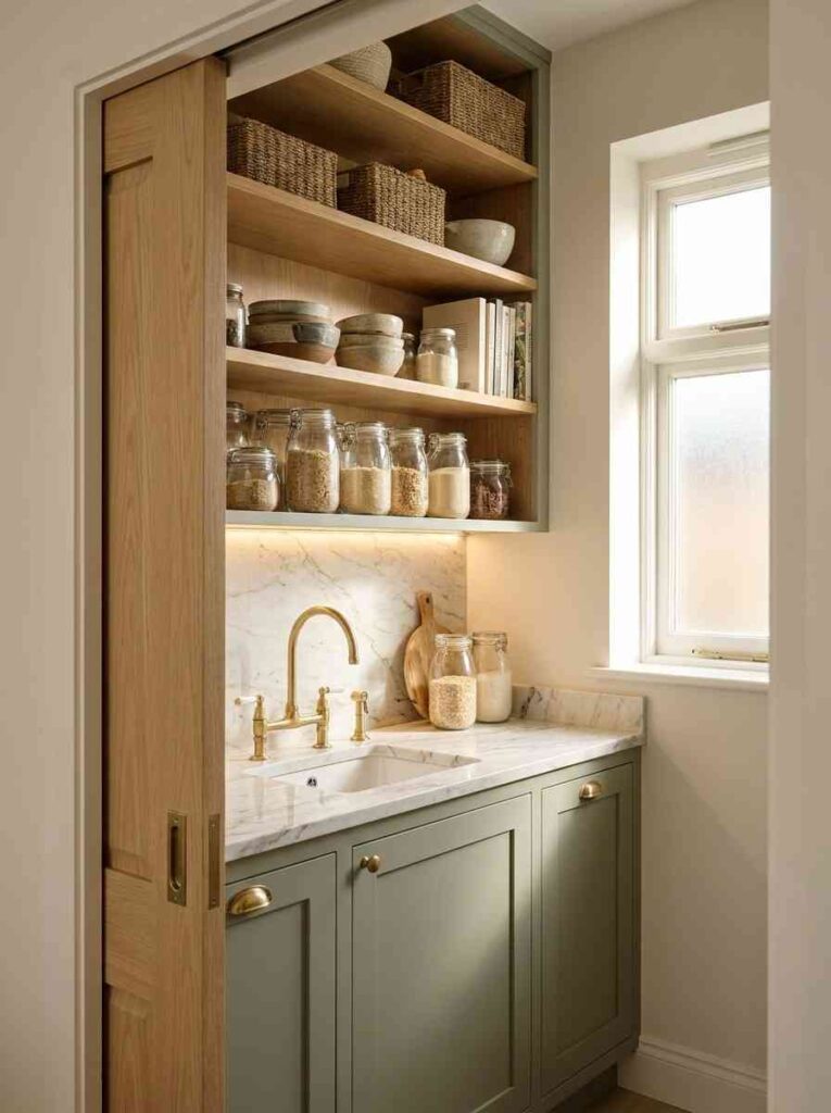 Walk in pantry scullery prep sink 202607121554