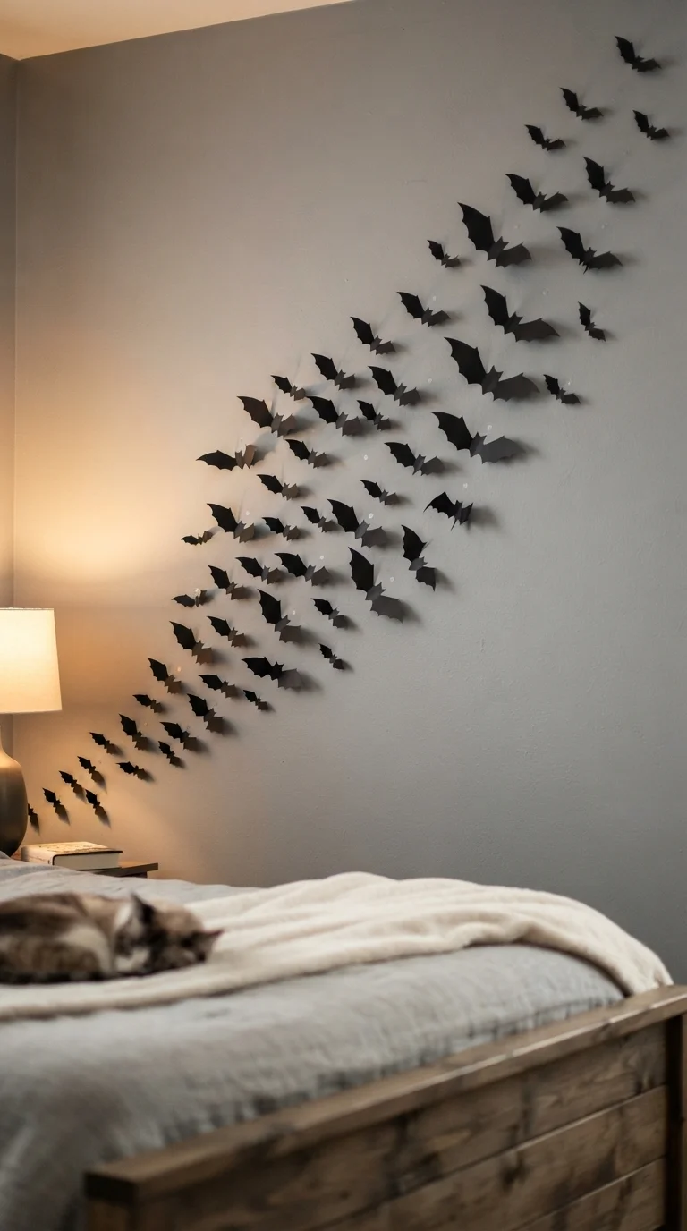 1. Floating Paper Bat Installation
