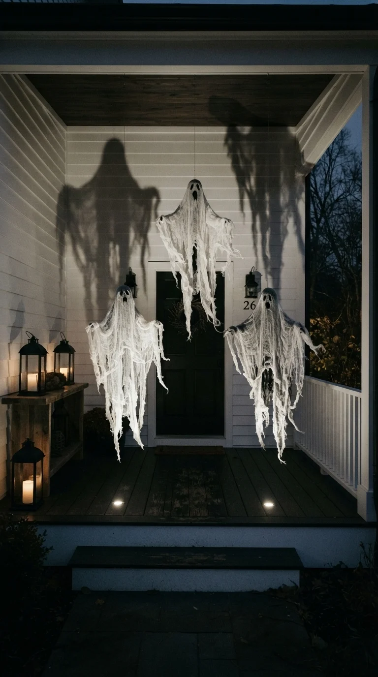 1. Floating Spectral Cheesecloth Figures