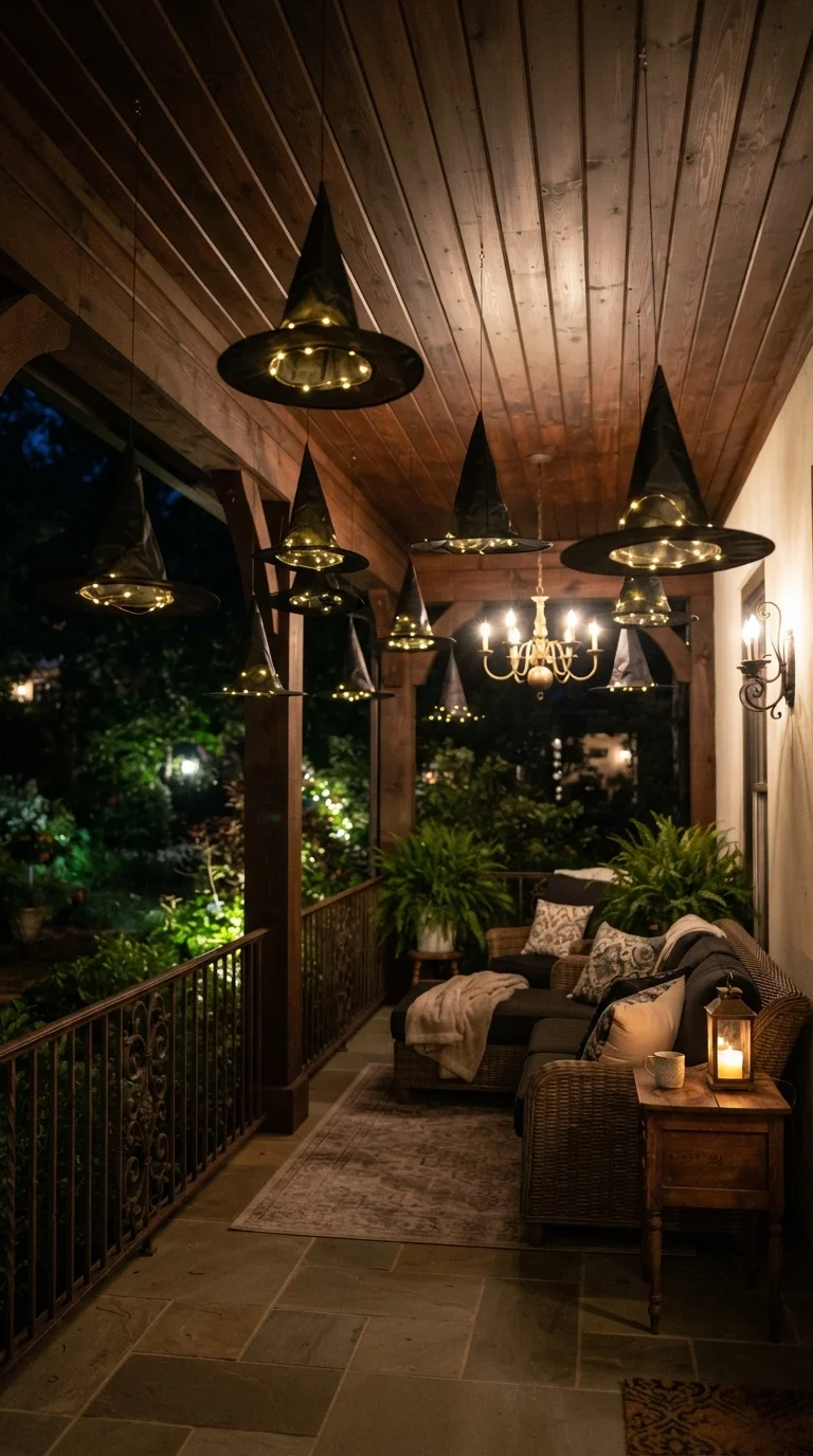 1. Floating Witch Hat Luminaries