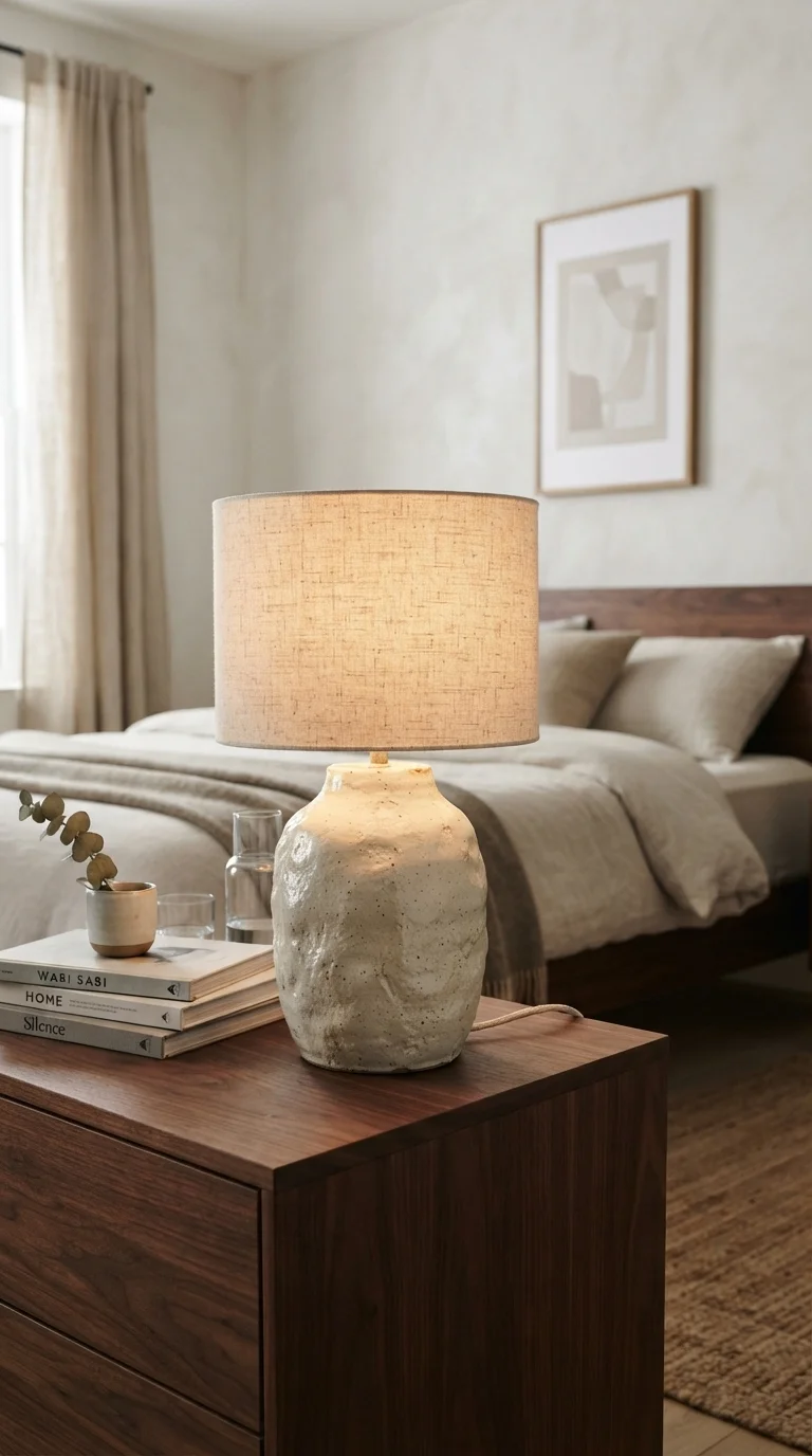 1. Sculptural Ceramic Table Lamps