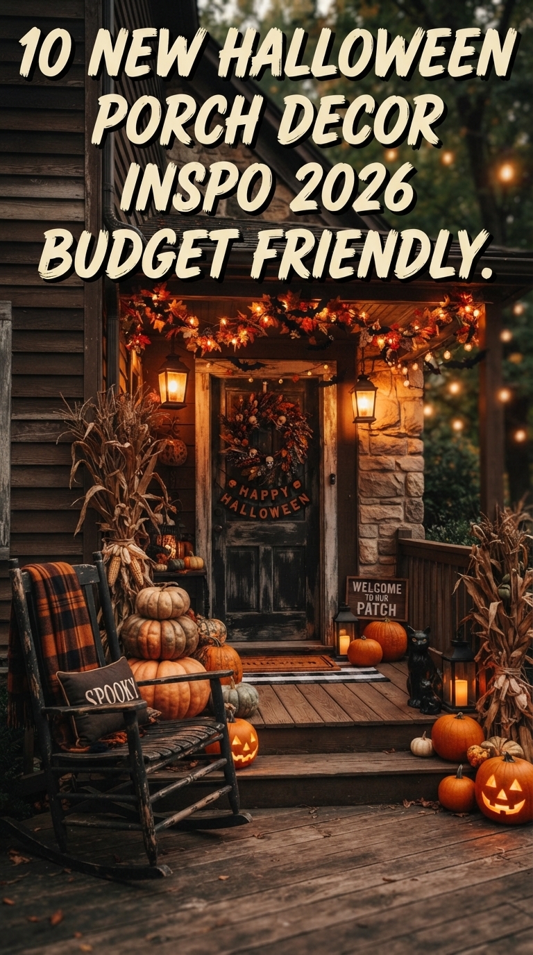 10 new halloween porch decor inspo 2026 budget friendly