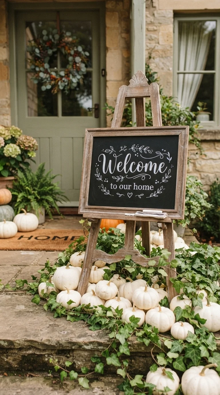 10. Chalkboard Signage for Seasonal Greetings