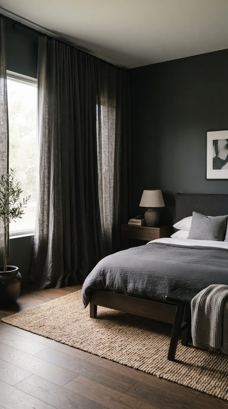 10. Floor-to-Ceiling Linen Curtains