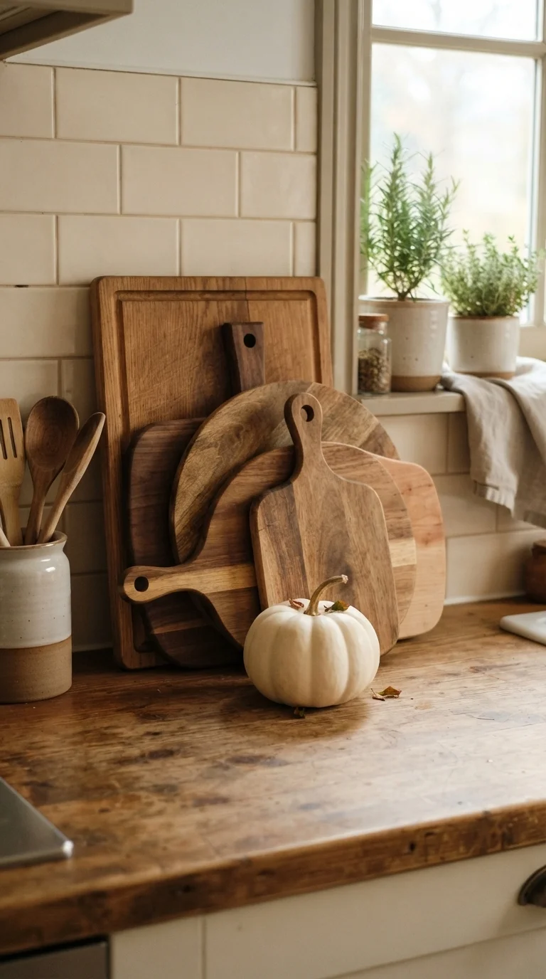 10. Layered Cutting Board Displays