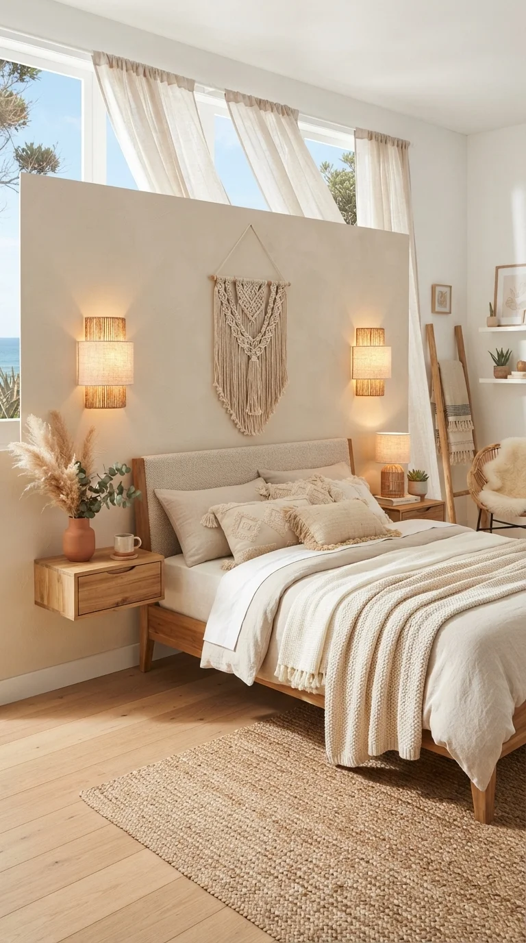10. Wall-Mounted Plug-in Rattan Sconces