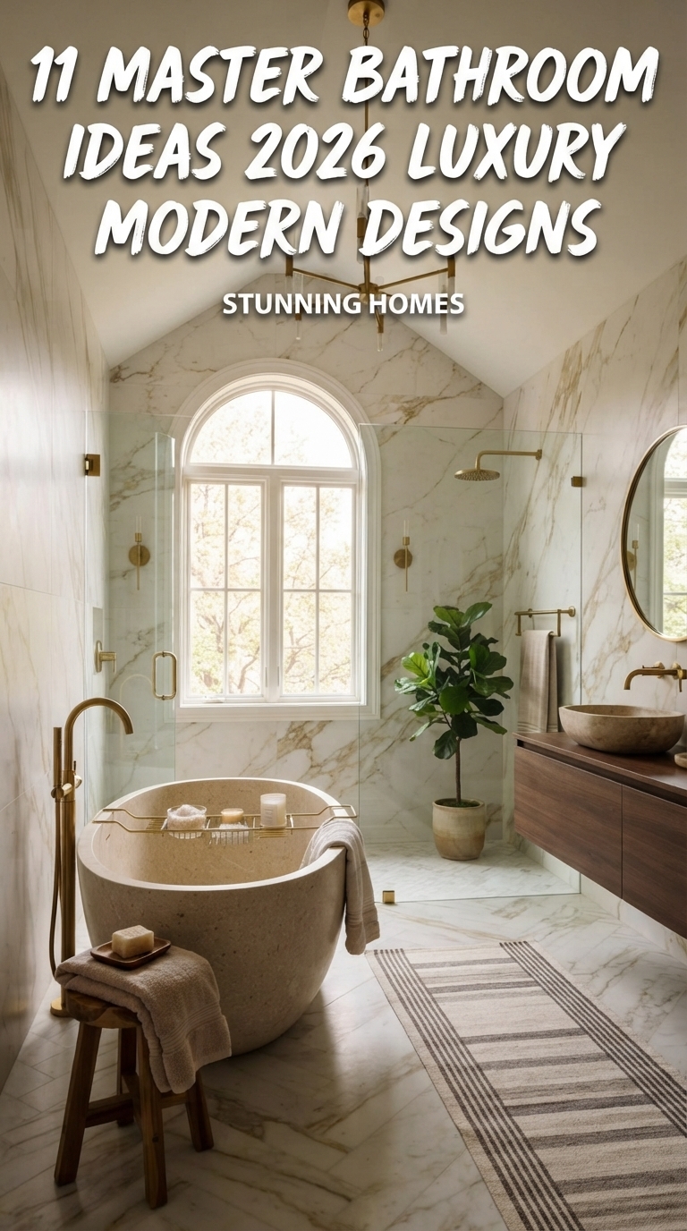11 master bathroom ideas 2026 luxury modern designs