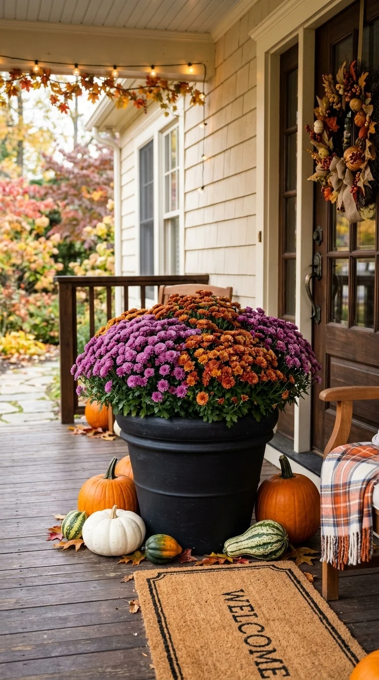 11. Painted Terracotta Cauldron Planters