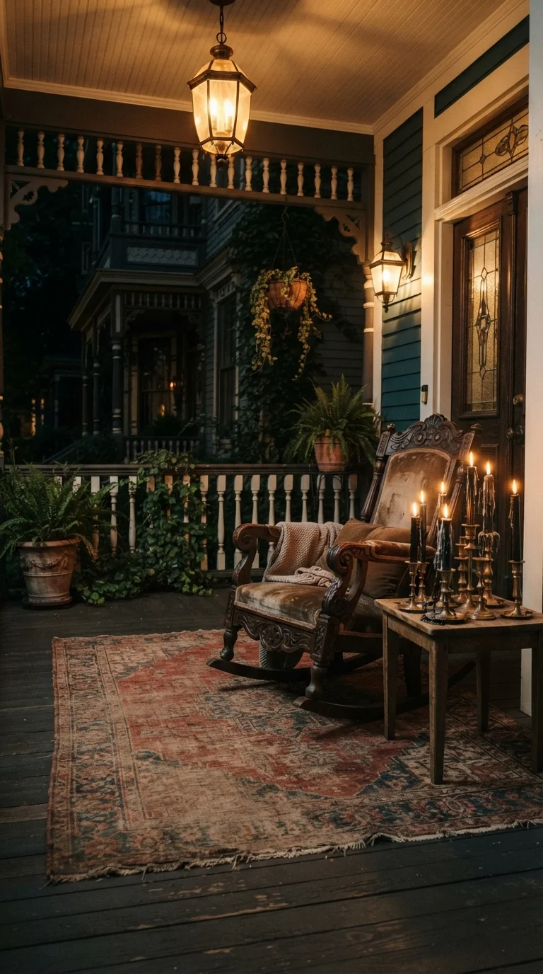 10 scary halloween porch decorations 2025 ideas 2. Victorian Gothic Foyer Entrance