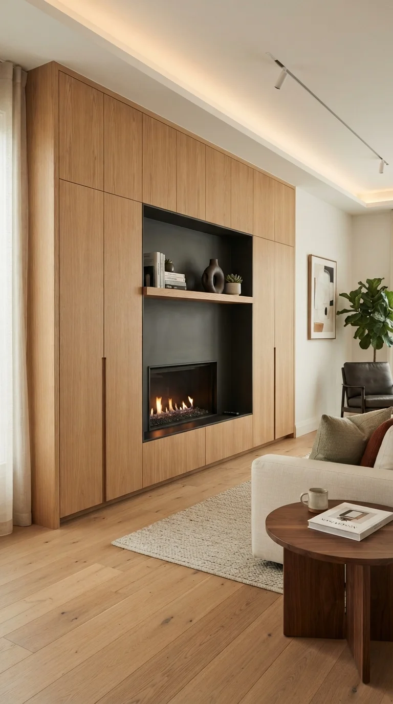 3. Integrated Hidden Storage Walls