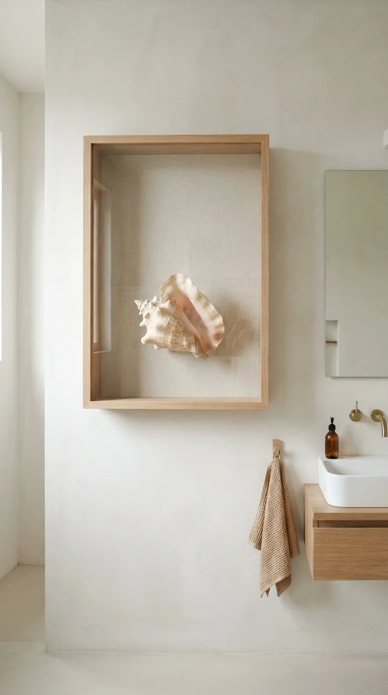 3. Oversized Seashell Shadow Boxes