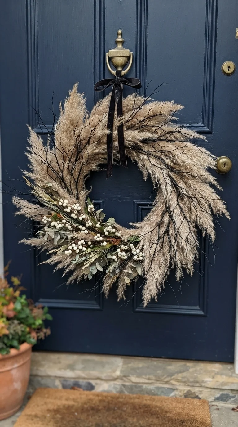 4. Dried Grass and Twig Wreaths
